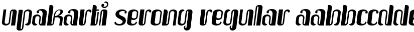 Upakarti Serong Regular font