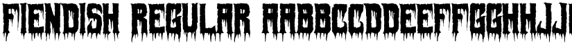 Fiendish Regular font