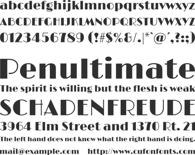 Limelight font preview