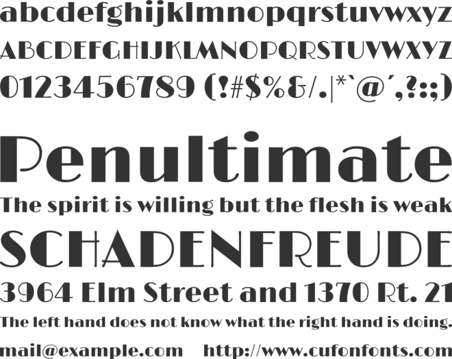 Limelight font preview