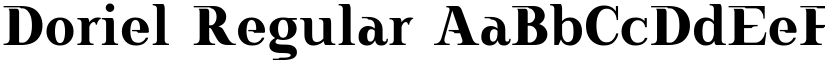 Doriel Regular font