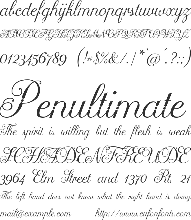 Arellion font preview