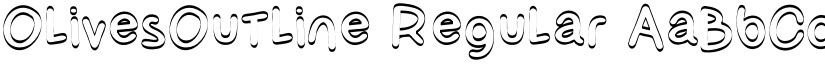 OlivesOutline Regular font