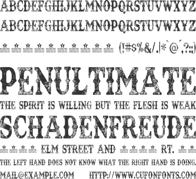 TEXAS TANGO EXTRA ROTH PERSONAL font preview