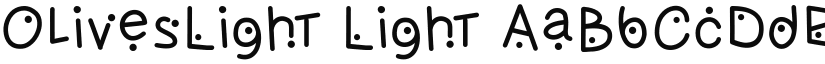 OlivesLight Light font
