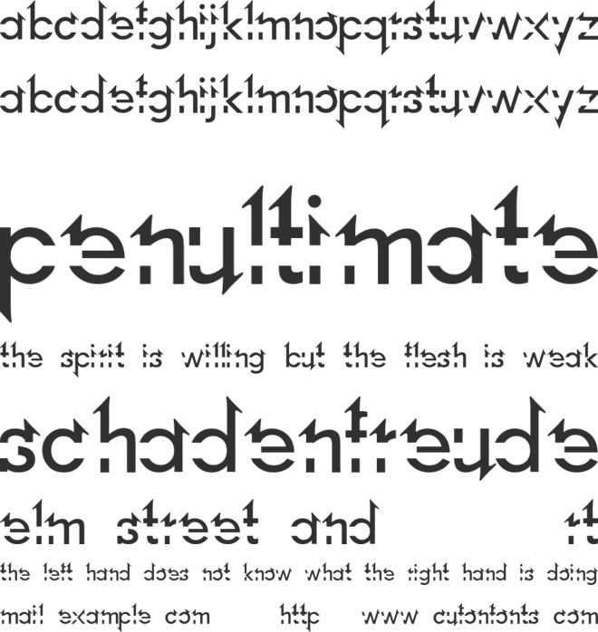 Lost Link font preview