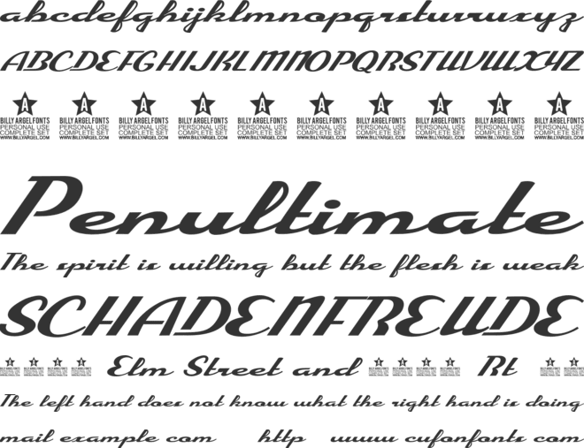 Enjoy Personal Use font preview