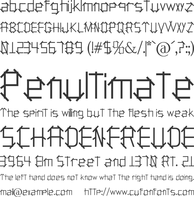 Holitter Plan font preview