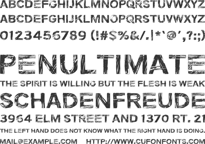 Heartjungle font preview