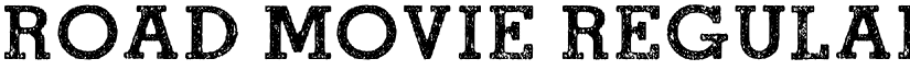 ROAD MOVIE Regular font