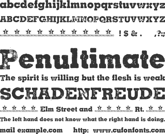 CHERRY JAM font preview