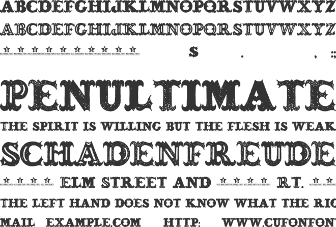 BONESOUP font preview