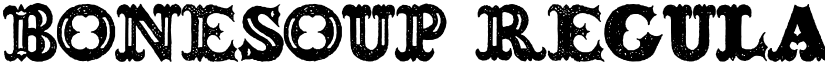 BONESOUP Regular font
