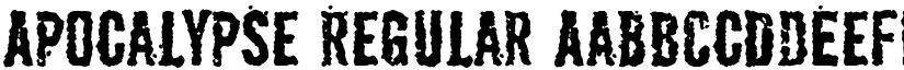 Apocalypse Regular font