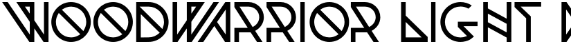 Woodwarrior Light font