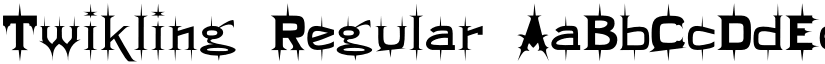 Twikling Regular font