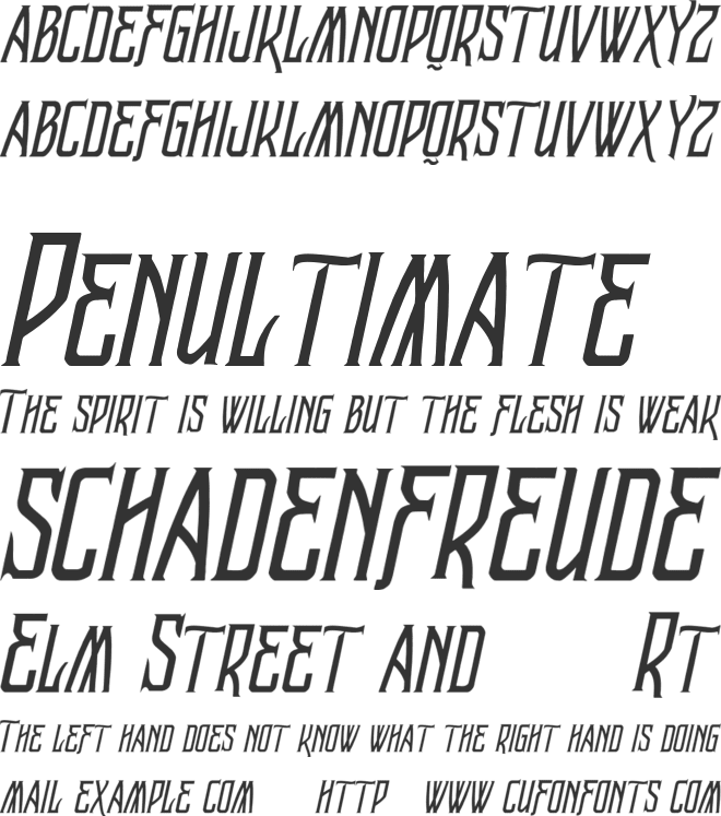 Vtks Raladeira 2 font preview