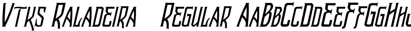 Vtks Raladeira 2 Regular font