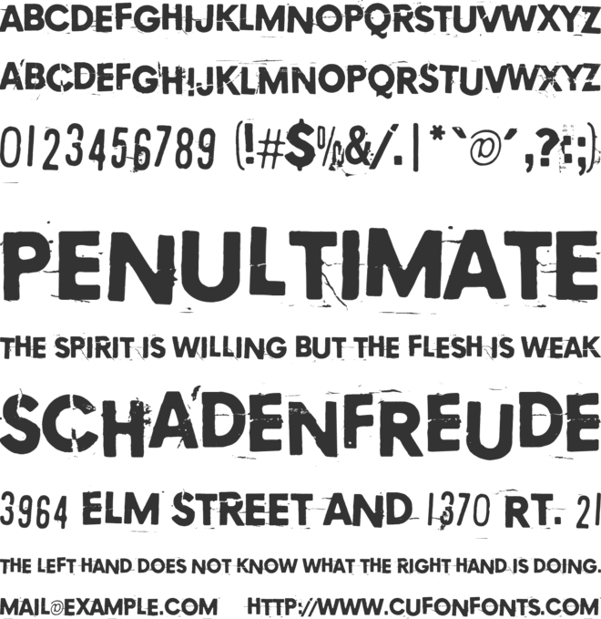 Copycat 759 font preview