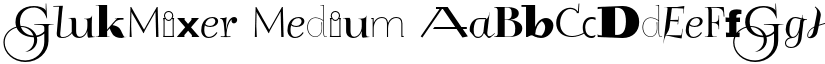 GlukMixer Medium font