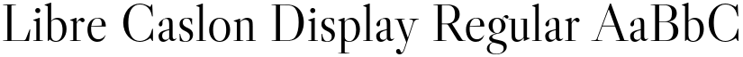 Libre Caslon Display Regular font