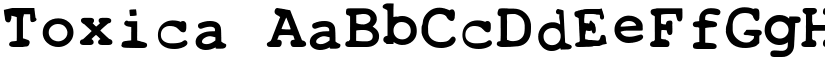 Toxica font