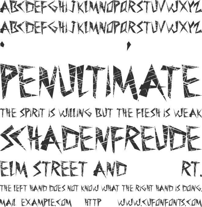 MadLines font preview