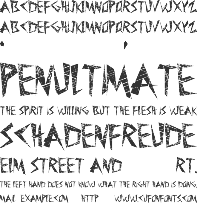 MadLines font preview