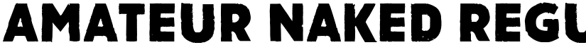 Amateur Naked Regular font