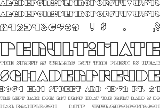 Cubik font preview