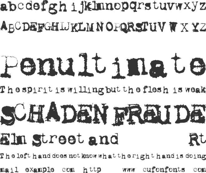 Metalic Avacodo font preview