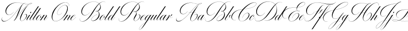 Milton One Bold Regular font