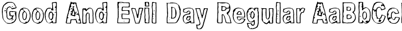 Good And Evil Day Regular font