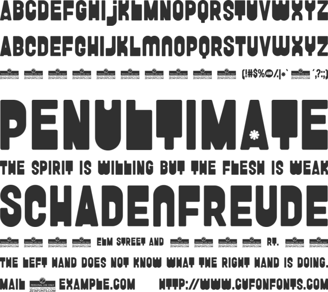 FunGhetto font preview