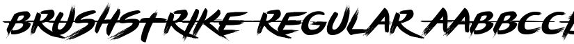 BRUSHSTRIKE Regular font