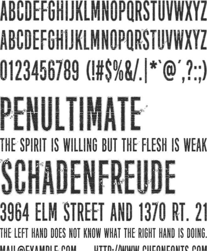 Everything is possible font preview