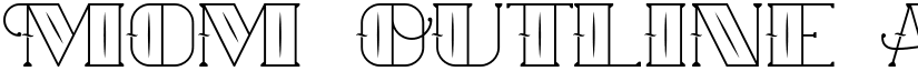 Mom Outline font