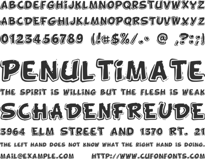 FunnyKid font preview