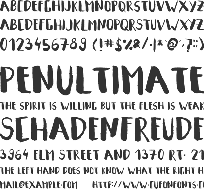 Summeron font preview