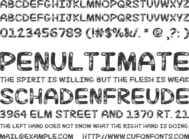 Mf July Sky font preview