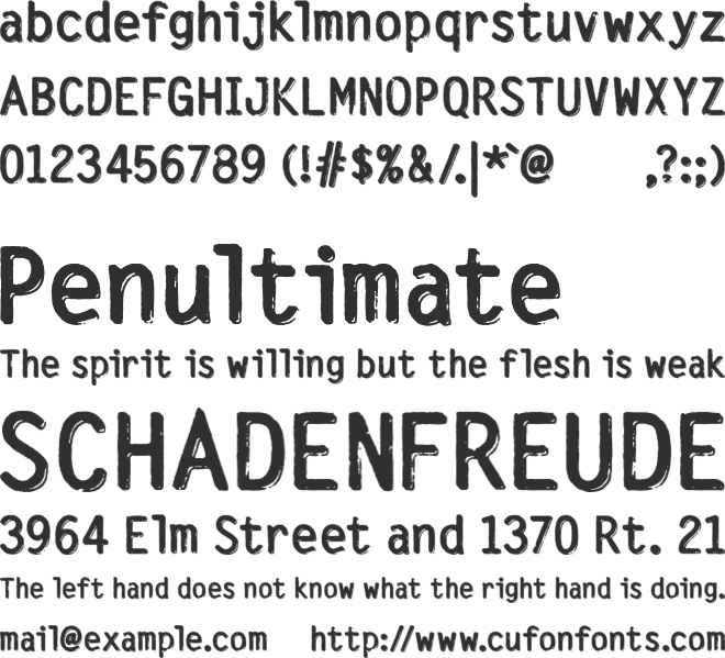 Silvery Tarjey font preview