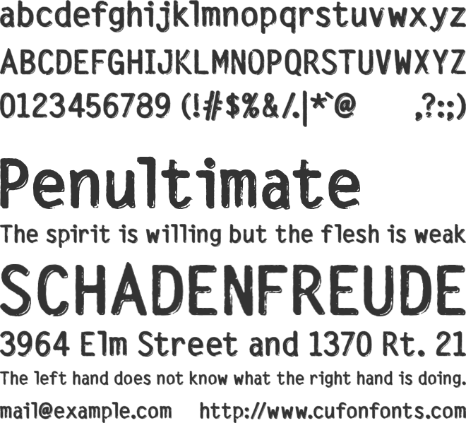 Silvery Tarjey font preview