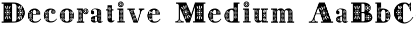 Decorative Medium font