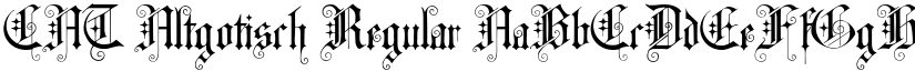 CAT Altgotisch Regular font