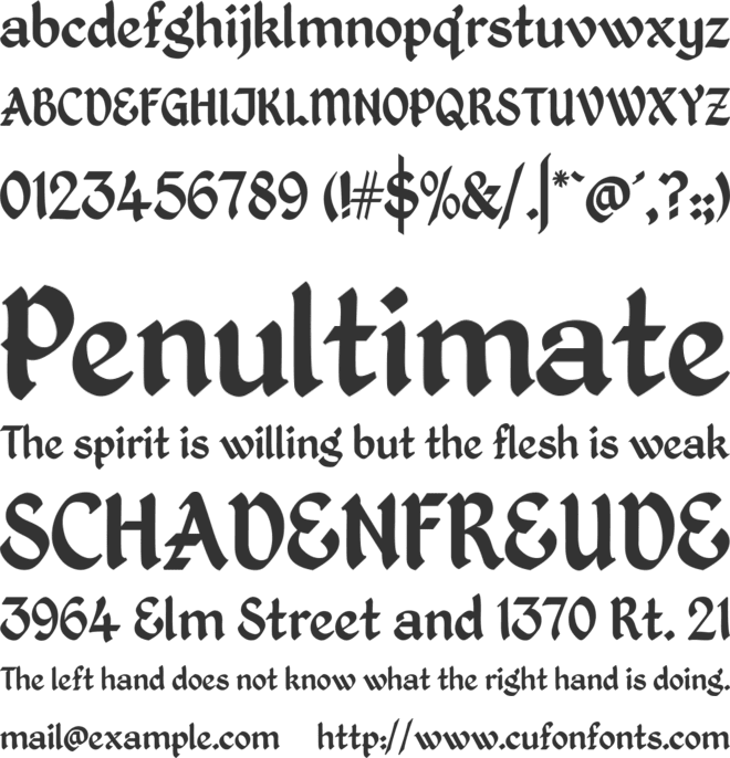 Kingthings Petrock font preview