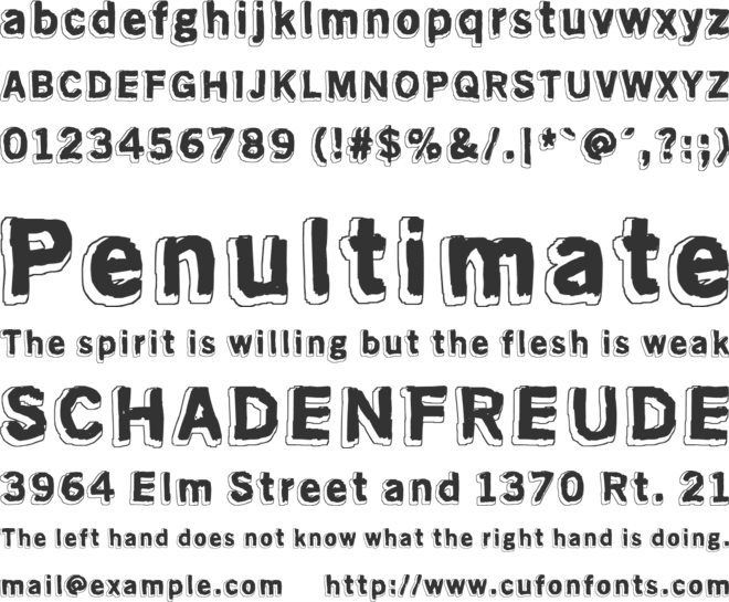 Mondo Bongo font preview