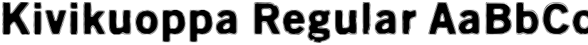 Kivikuoppa Regular font