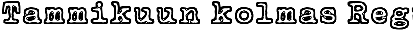 Tammikuun kolmas Regular font