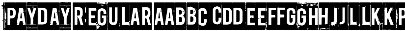 Payday Regular font