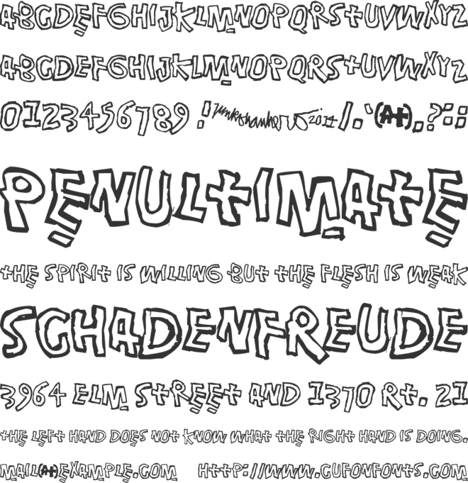 Singalonga font preview